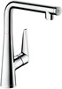 Смеситель для кухни HANSGROHE Talis Select S, однорычажный, с поворотным изливом, с выключателем (72820000)