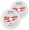 Набор пильных дисков Milwaukee 216 мм, 48T/60T, 2 шт. (4932479575)