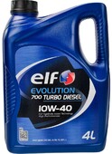 Моторное масло ELF Evolution 700 Turbo Diesel 10W-40, 4 л (216673)