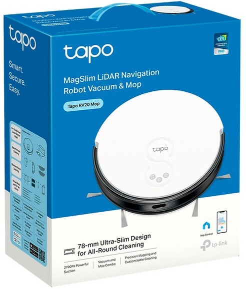 Робот-пылесос TP-LINK TAPO RV20 MOP  изображение 4