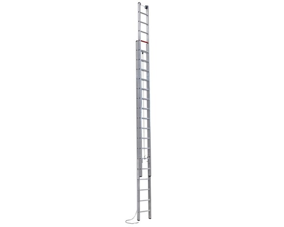 Двухсекционная лестница выдвигаемая тросом VIRASTAR 2x17 ступеней (M10010)