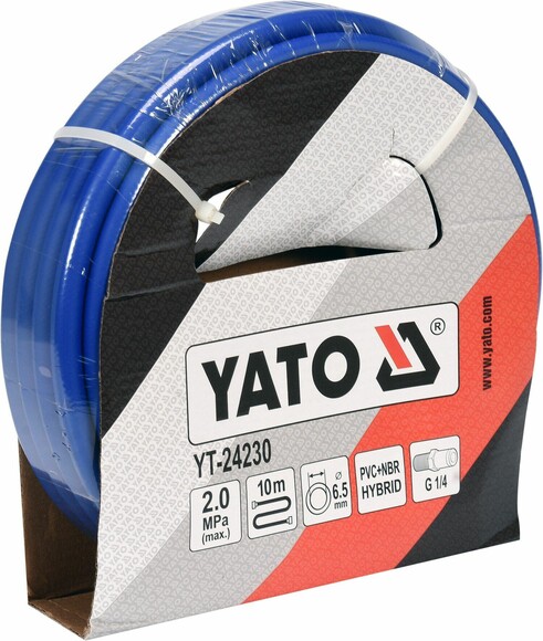 Шланг пневматичний гібридний Yato 6.5 мм x 10 м (YT-24230) фото 2