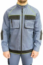 Робоча куртка Free Work Russel сіра з чорним р.50/3-4/M (56124)