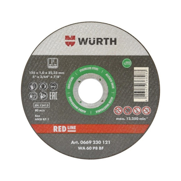 Круг відрізний Wurth GREEN-A2-SR-TH1,9-BR22,23-D230MM 0669230231