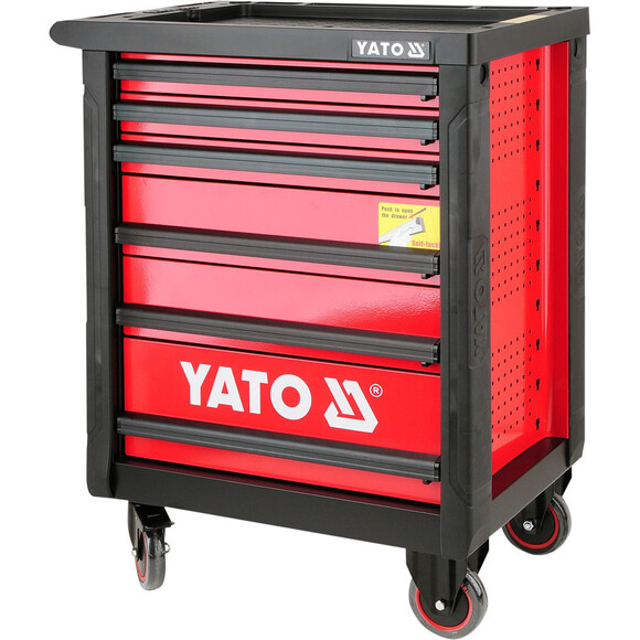 Шкаф-тележка для инструментов YATO 958x766x465 мм с 6 шуфлядами (YT-0902) изображение 2