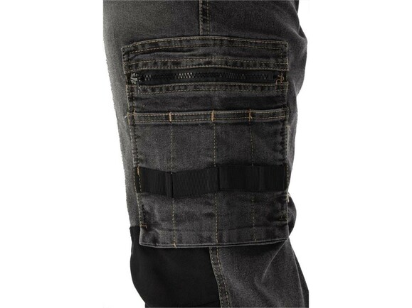 Штаны рабочие джинс стрейч р.L/XL (серый) Yato (YT-79063) изображение 10
