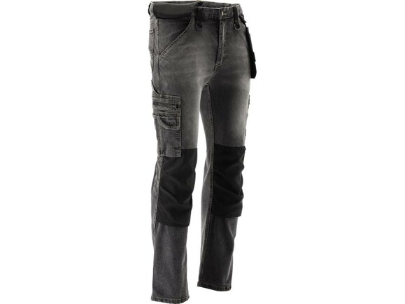 Штаны рабочие джинс стрейч р.L/XL (серый) Yato (YT-79063) изображение 4