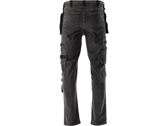 Штаны рабочие джинс стрейч р.L/XL (серый) Yato (YT-79063) изображение 6