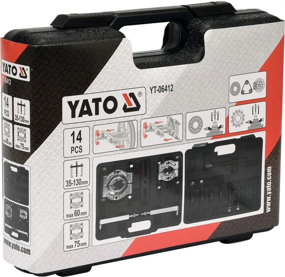 Комплект съемников и сепараторов Yato 14 шт. (YT-06412) изображение 4