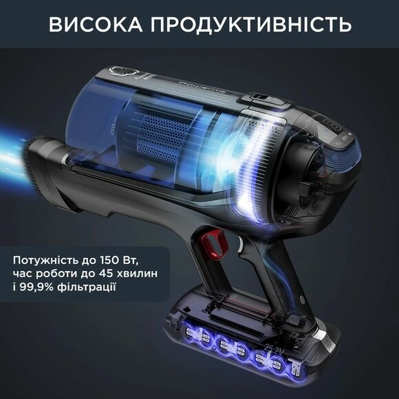 Пилосос Rowenta X-Force Flex 12.60 Auto Aqua (RH98C0WO) фото 4