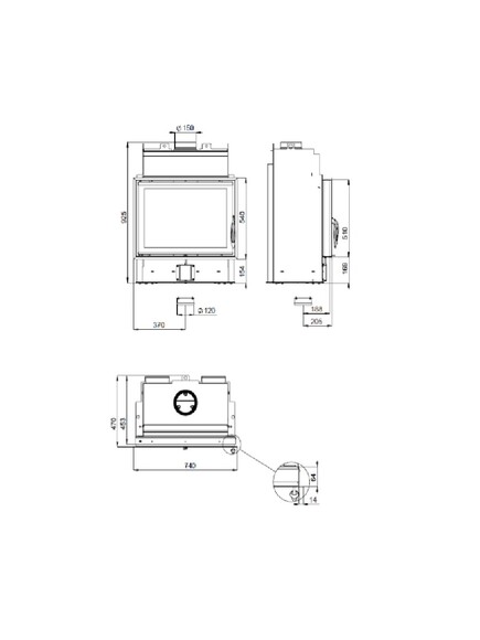 Каминная топка BeFHome Fire BEAR 7 (000-0001946) изображение 2