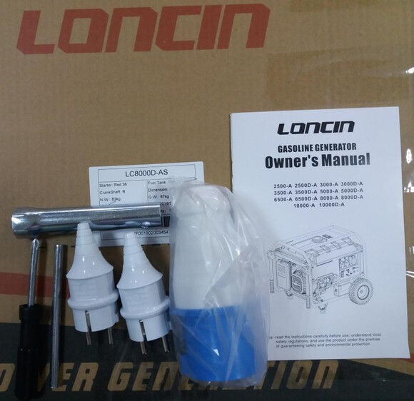 Генератор бензиновий LONCIN LC 8000 D-AS фото 6