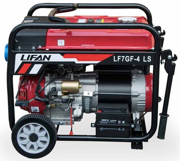 Генератор бензин, газ Lifan LF7GF-4LS фото 2
