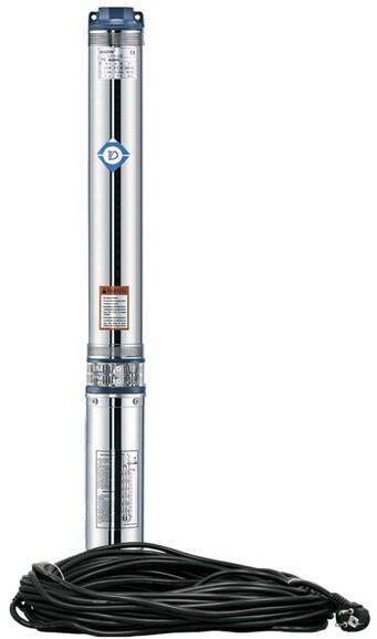 Насос центробежный Aquatica mid 0.37 кВт H 49 (38) м Q 55 (35) л/мин" 102 мм, 35 м кабеля (778441)