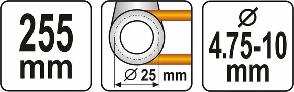 Сгибатель металлических прутьев Yato 4.75х10х255 мм (YT-08144) изображение 4
