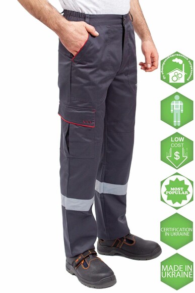 Рабочие штаны Free Work Спецназ New темно-серые р.60-62/7-8/XXL (65965) изображение 4