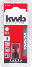 Торсіонна біта KWB PH1 25 мм 2 шт (122001)