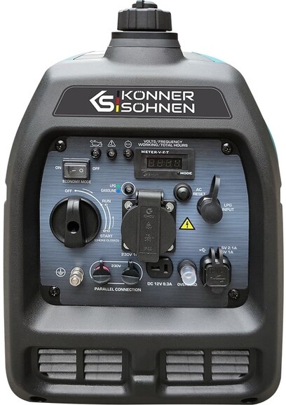 Інверторний двопаливний генератор Konner&Sohnen KS2100iG S фото 2