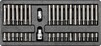 Вкладыш для инструментального шкафа Yato биты (YT-5538)