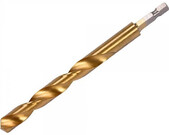 Сверло по металлу YATO HSS-TIN, HEX-1/4", 10х133 мм (YT-44772)