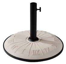 Підставка для парасольки бетонна Time Eco TE-G1-15, білий з годинником (4008133701173WHITEC)