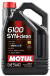Моторное масло Motul 6100 Syn-clean, 5W40, 4 л (107942)