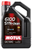 Моторное масло Motul 6100 Syn-clean, 5W40, 4 л (107942)