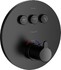 Термостат для ванны Imprese Smart Click ZMK101901234, скрытый монтаж, 3 режима, круглая накладка, черный