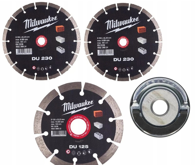 

Комплект алмазных дисков Milwaukee PROMO DU 230+125+Fixtec XL (4932478957)