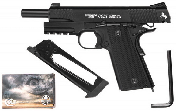 Пневматический пистолет Umarex Colt M45 CQBP BLACK Blowback, калибр 4.5 мм (1003437) изображение 3