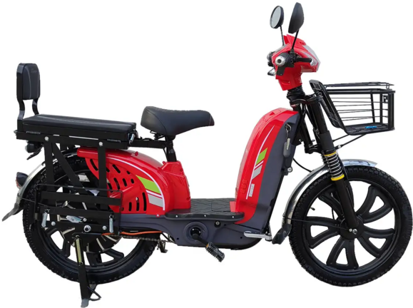 Велоскутер аккумуляторный Forte EM 219, красный (138754)