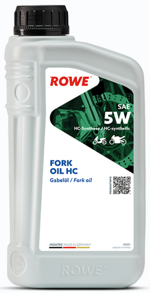 Олива для мотовилок ROWE HighTec Fork Oil 5W HC, 1 л (30551-0010-99)