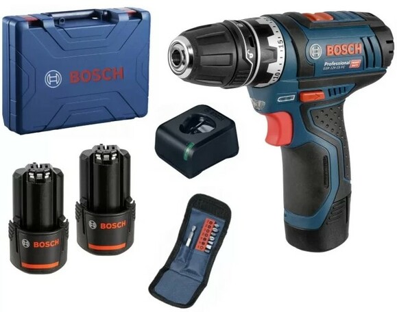 Аккумуляторный шуруповерт Bosch GSR 12V-15 + AC (060186810G) изображение 3