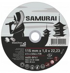 Диск відрізний SAMURAY 115х22.23, t = 1.0 мм мм по металу/нерж. Сталі (60V115)