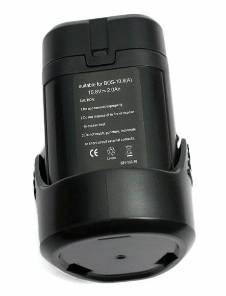 Аккумулятор PowerPlant для шуруповертов и электроинструментов BOSCH GD-BOS-10.8, 10.8 V, 2 Ah, Li-Ion (DV00PT0001) изображение 2