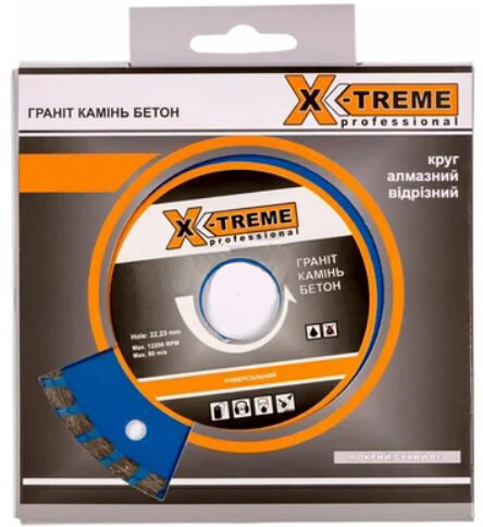 

Диск алмазный X-TREME Turbo - 180x7x22.225 мм по бетону