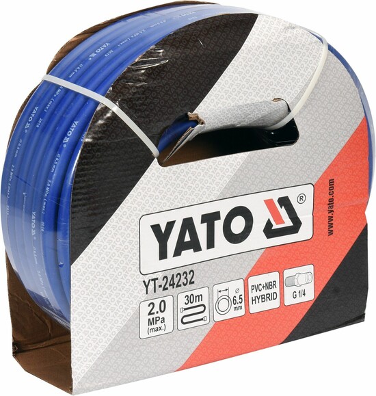 Шланг пневматичний гібридний Yato 6.5 мм x 30 м (YT-24232) фото 2