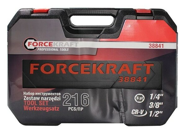 Набор инструментов ForceKraft FK-38841 216 предметов изображение 6