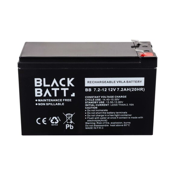 Аккумулятор Blackbatt 7.2 Ач (6850503) изображение 3