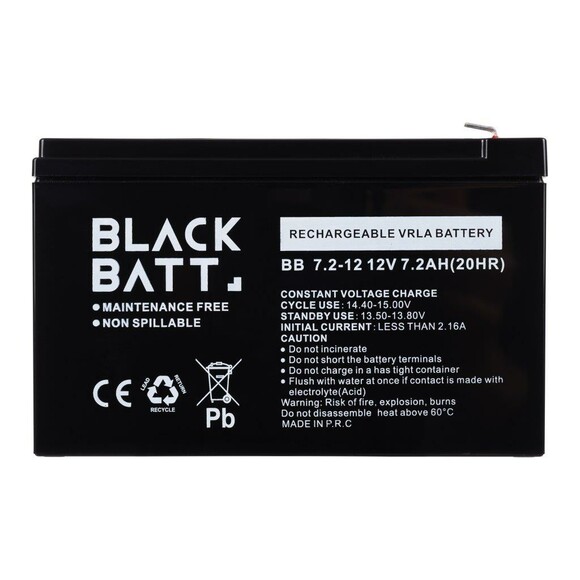 Аккумулятор Blackbatt 7.2 Ач (6850503) изображение 4
