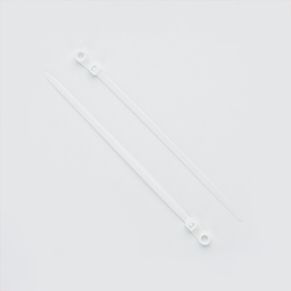 Стяжка кабельная с креплением 5x200 белая (пач 100шт) APRO (CTRM-W5200) изображение 4