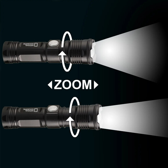 Фонарь National Geographic IluminosLed Zoom Flashlight 1000 lm, 9082400 (930143) изображение 4