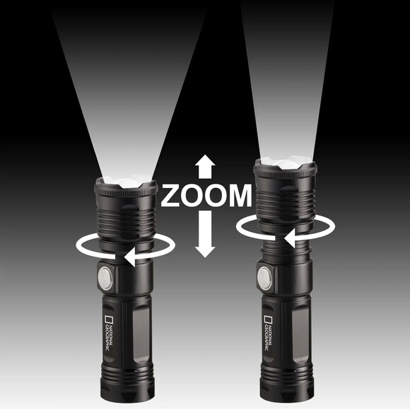 Фонарь National Geographic IluminosLed Zoom Flashlight 1000 lm, 9082400 (930143) изображение 5