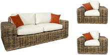 Комплект плетених меблів CRUZO Бабл, диван та 2 крісла (bb0013)