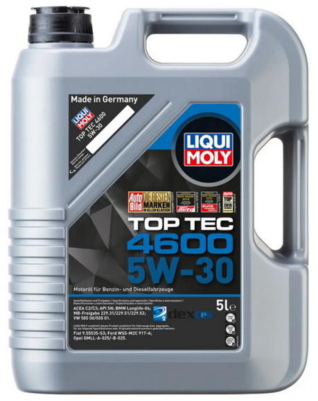 Синтетическое моторное масло LIQUI MOLY Top Tec 4600 5W-30, 5 л (2316)