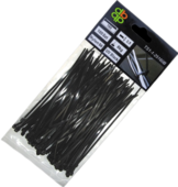 Стяжки кабельные пластиковые Bradas 4.8x400 мм, UV BLACK (TS1148400B)