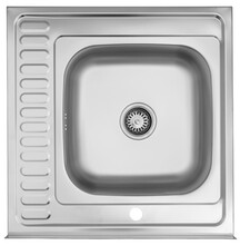 Кухонна мийка Kroner KRP Dekor-6060L, 0.6 мм (CV022812)