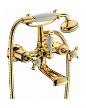 Змішувач для ванни IMPRESE Cuthna, двохвентильний, золотий (10280 zlato)