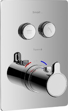 Термостат для душа IMPRESE Smart Click, с термостатом, скрытый монтаж, хром (ZMK101901239)