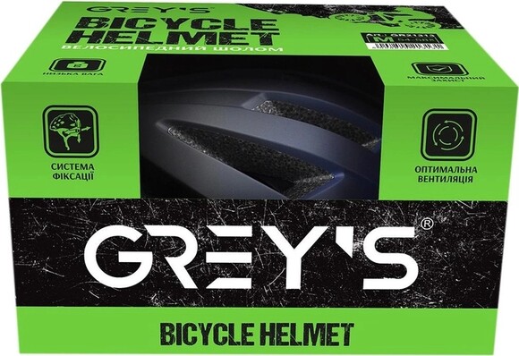 Велосипедний шолом Grey's, L, синьо-чорний, матовий (GR21314) фото 2